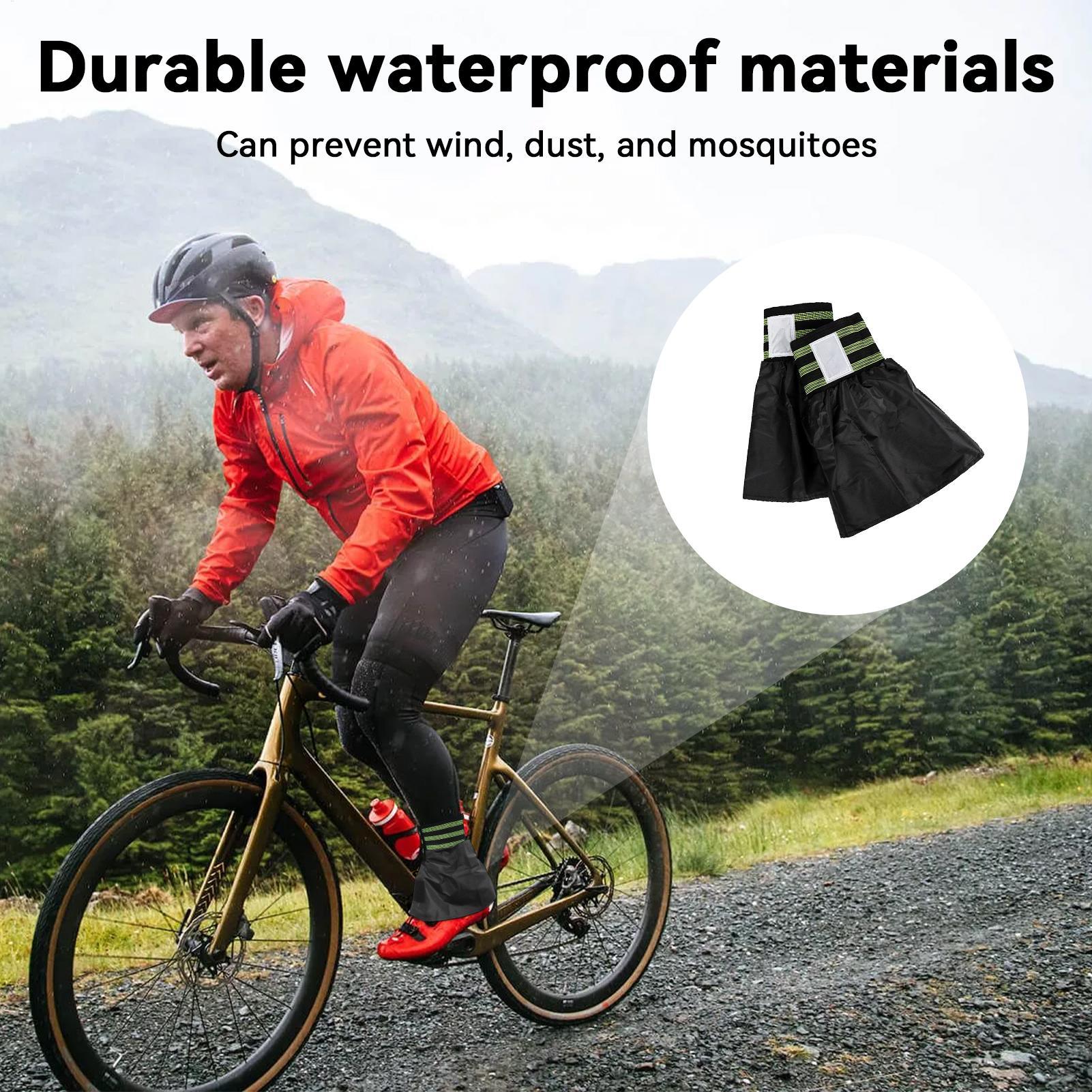 Cycling Gear Waterproof - Waterproof Breathable Cycling Leg Gaiters Adjustable