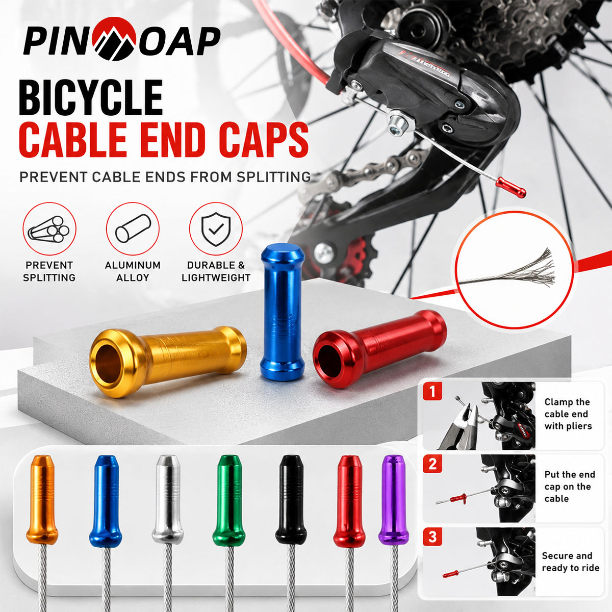 PINMOAP 100PCS Aluminum Bike C - Cycling Gear Tips ulasan dan harga