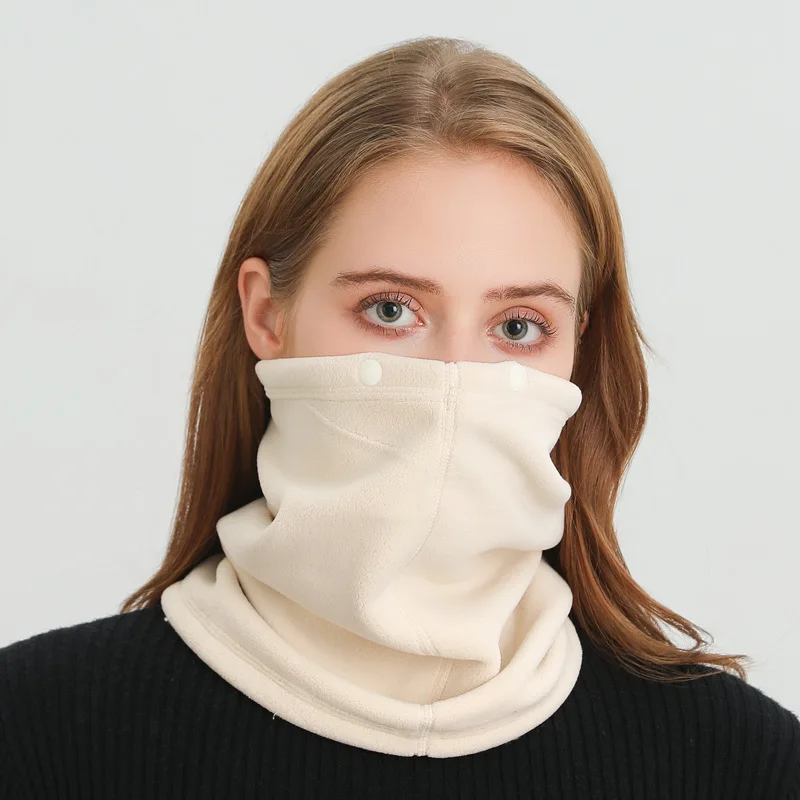 Polar Fleece Neck Scarf Winter - Cycling Buff Neck Warmer ulasan dan harga