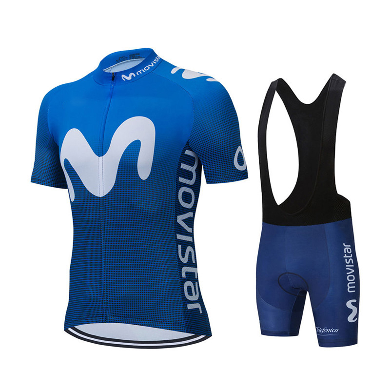 New Summer Movistar Team Cycli - Cycling Gear Waterproof ulasan dan harga