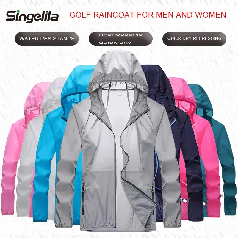 Golf Raincoat Lightweight Jack - Cycling Gear Waterproof ulasan dan harga