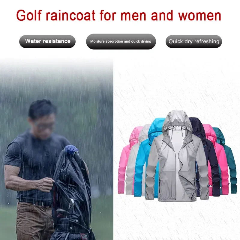 Golf Raincoat Lightweight Jack - Cycling Gear Waterproof ulasan dan harga