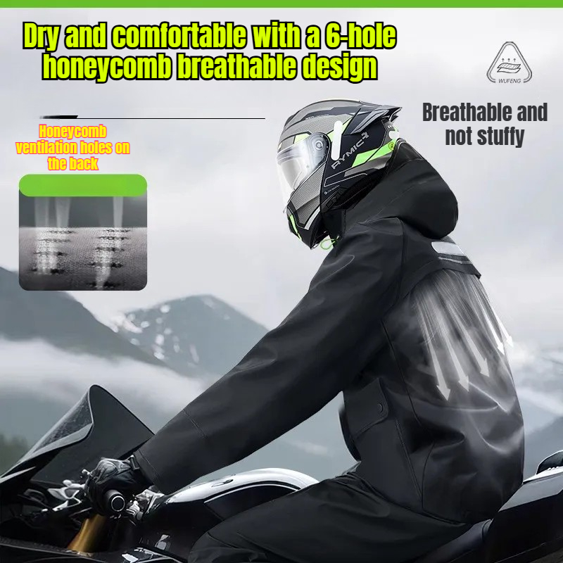 HOT Waterproof Raincoat with R - Cycling Gear Waterproof ulasan dan harga
