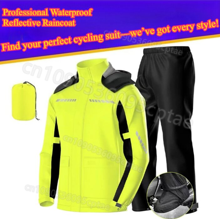 Waterproof Split Motorcycle Ra - Cycling Gear Waterproof ulasan dan harga