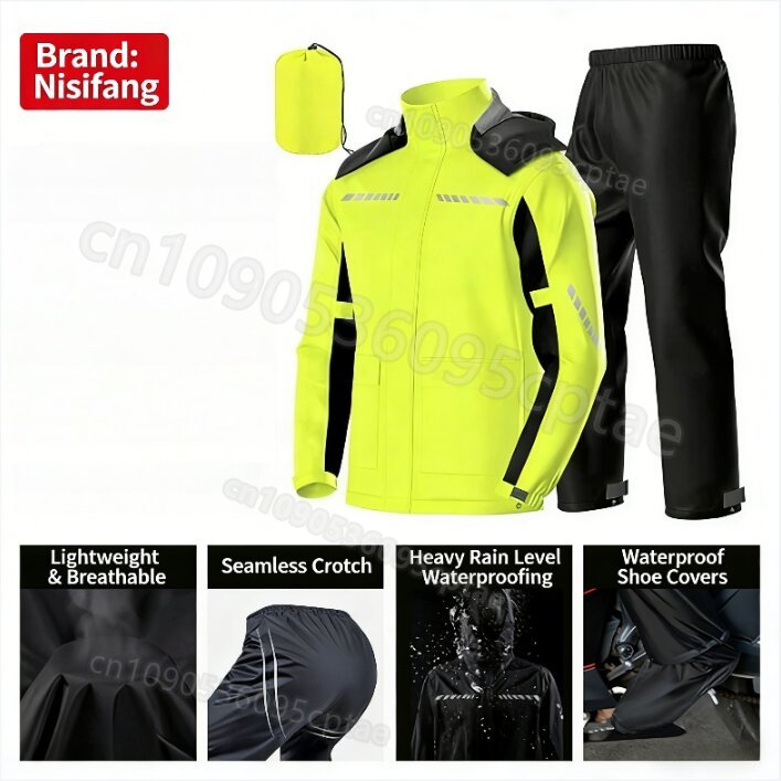 Waterproof Split Motorcycle Ra - Cycling Gear Waterproof ulasan dan harga