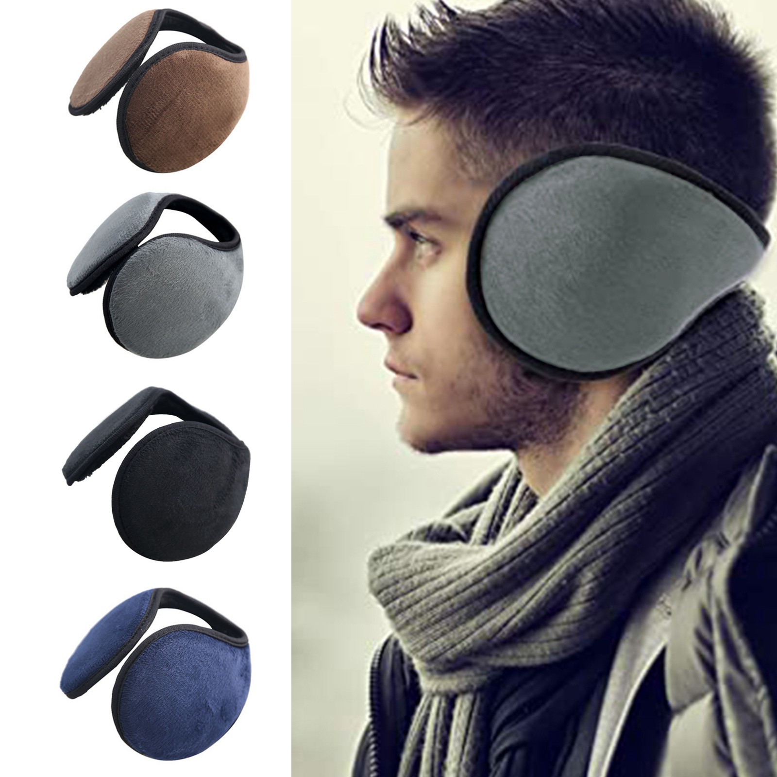 Winter Ear Muffs Warm Fleece F - Cycling Gear For Cold Weather ulasan dan harga