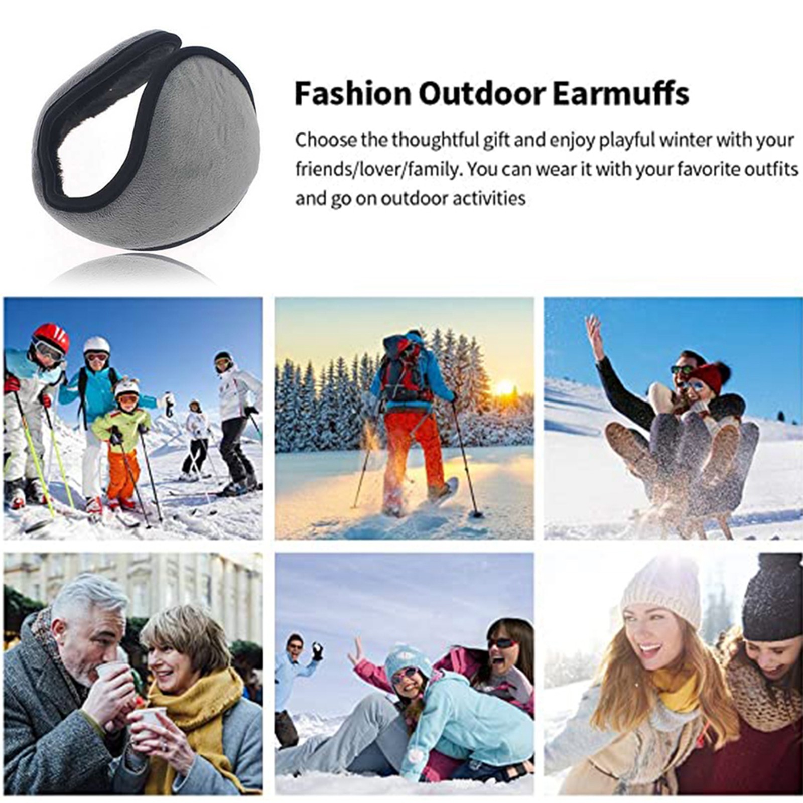 Winter Ear Muffs Warm Fleece F - Cycling Gear For Cold Weather ulasan dan harga